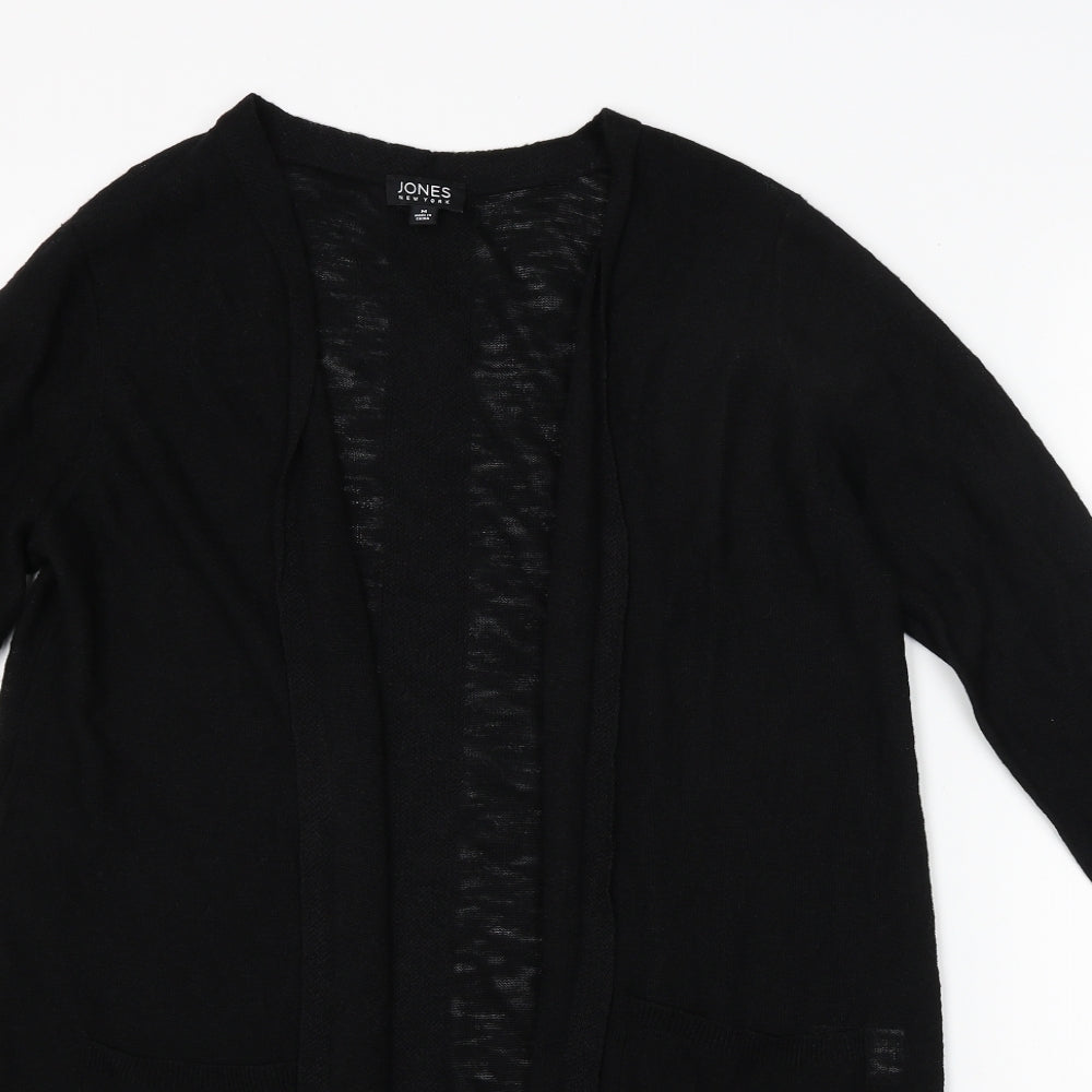 Jones New York Womens Black  Knit Cardigan Jumper Size M