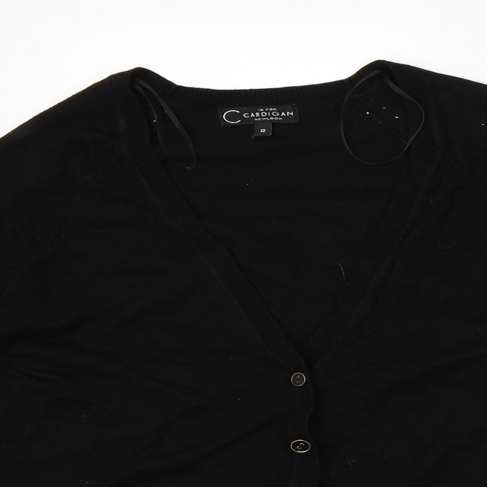 New Look Womens Black   Cardigan Jumper Size 12