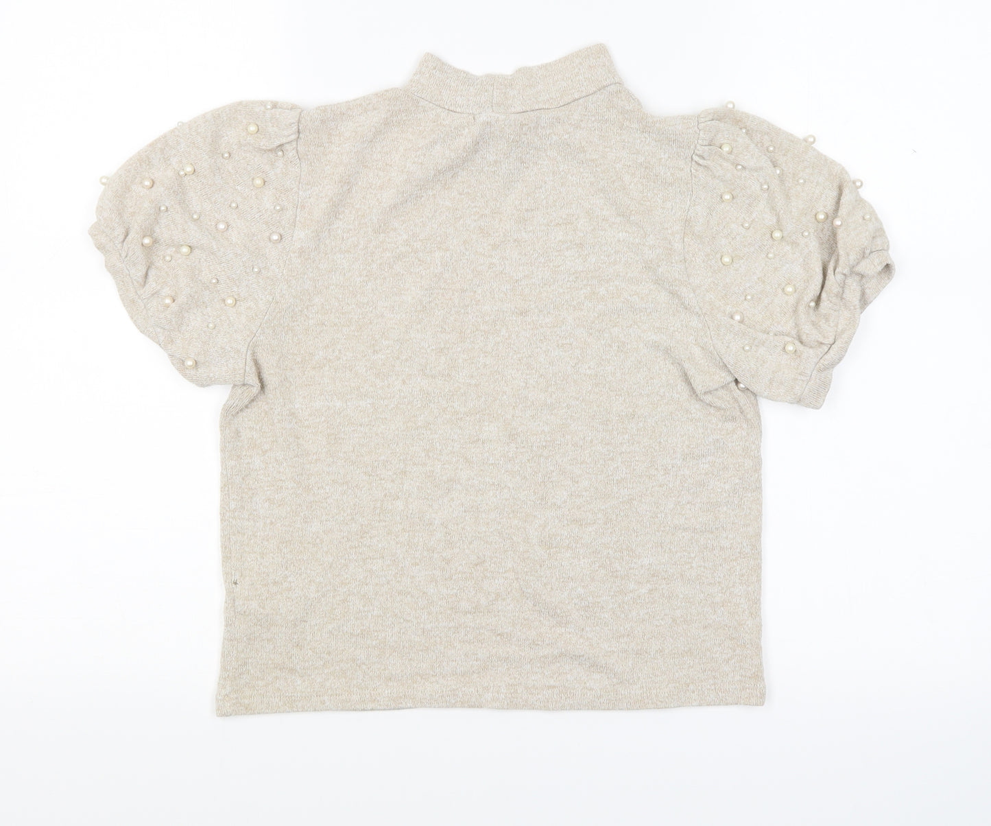 New Look Womens Beige  Knit Pullover Jumper Size 10