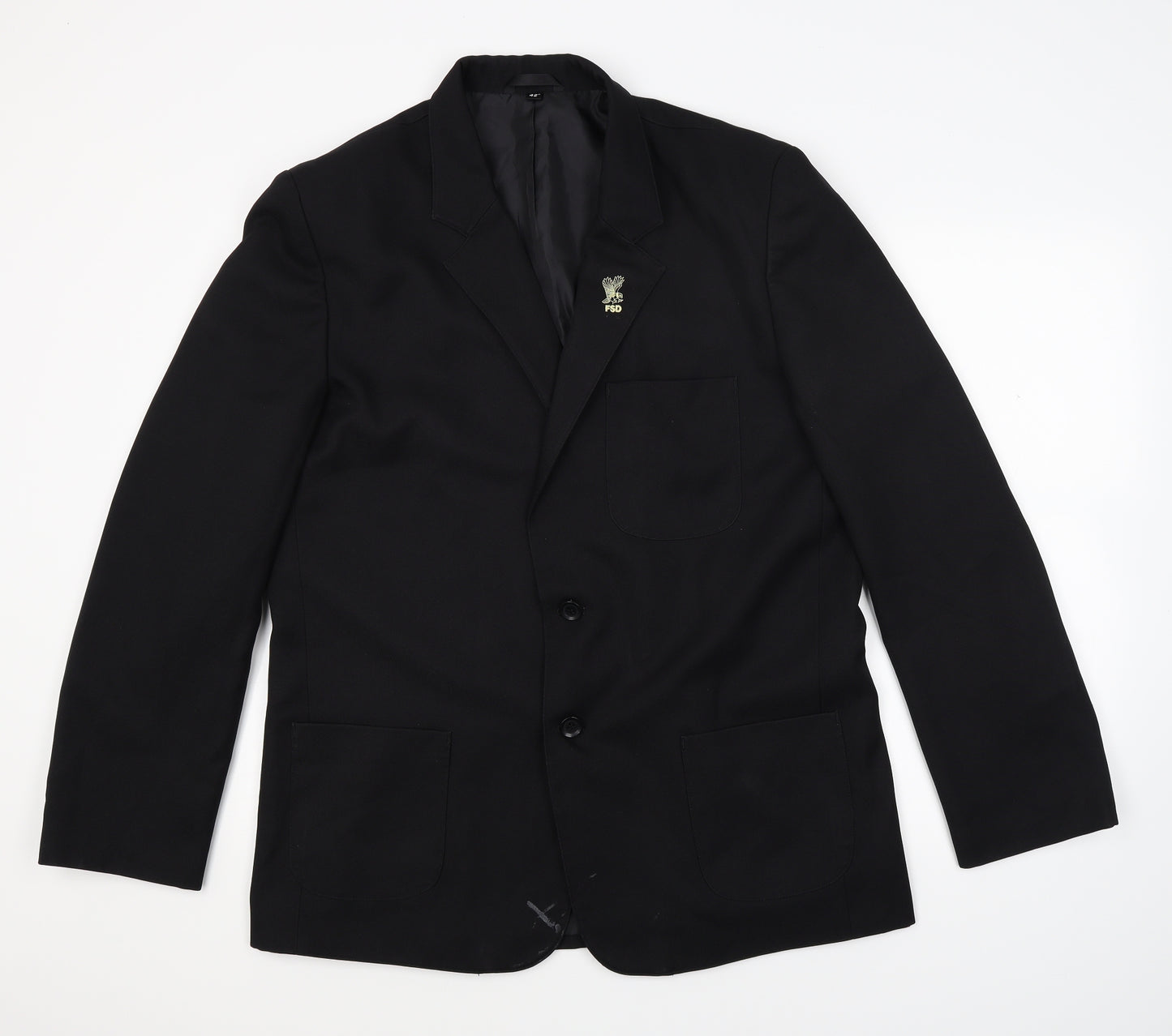 Zeco Mens Black   Jacket Suit Jacket Size 42