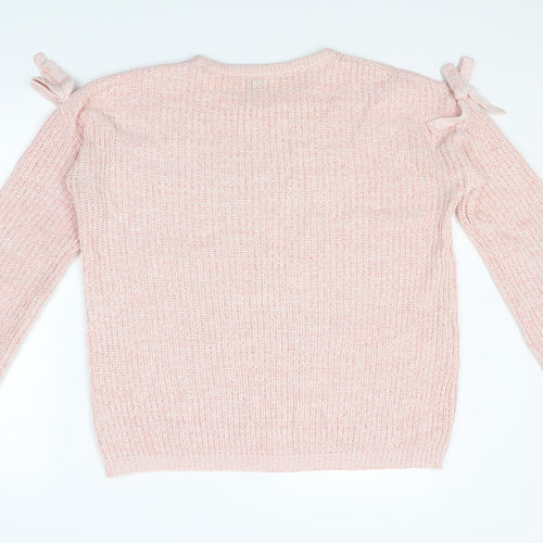 Papaya Womens Pink  Knit Pullover Jumper Size L