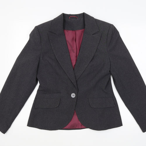 New Look Womens Grey   Jacket Suit Jacket Size 12