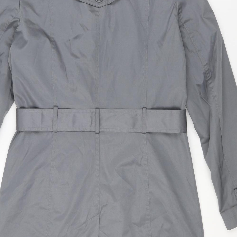 MALVIN Womens Grey   Trench Coat Coat Size 12