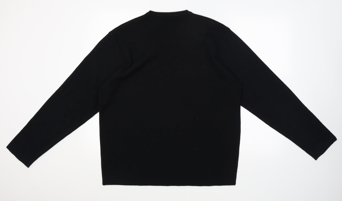 George Mens Black  Knit Pullover Jumper Size L