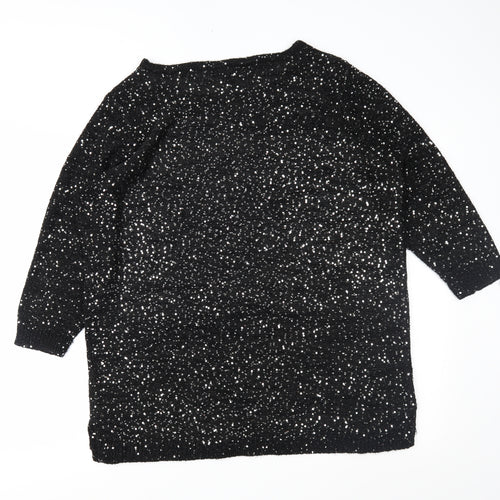 Capsule Womens Black   Pullover Jumper Size 20