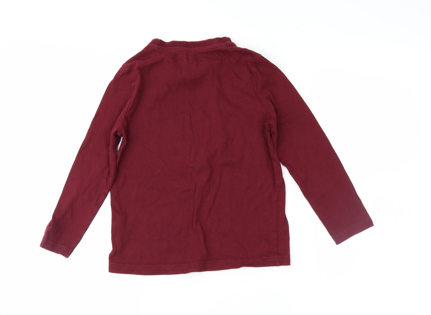 F&F Boys Red   Basic T-Shirt Size 6-7 Years