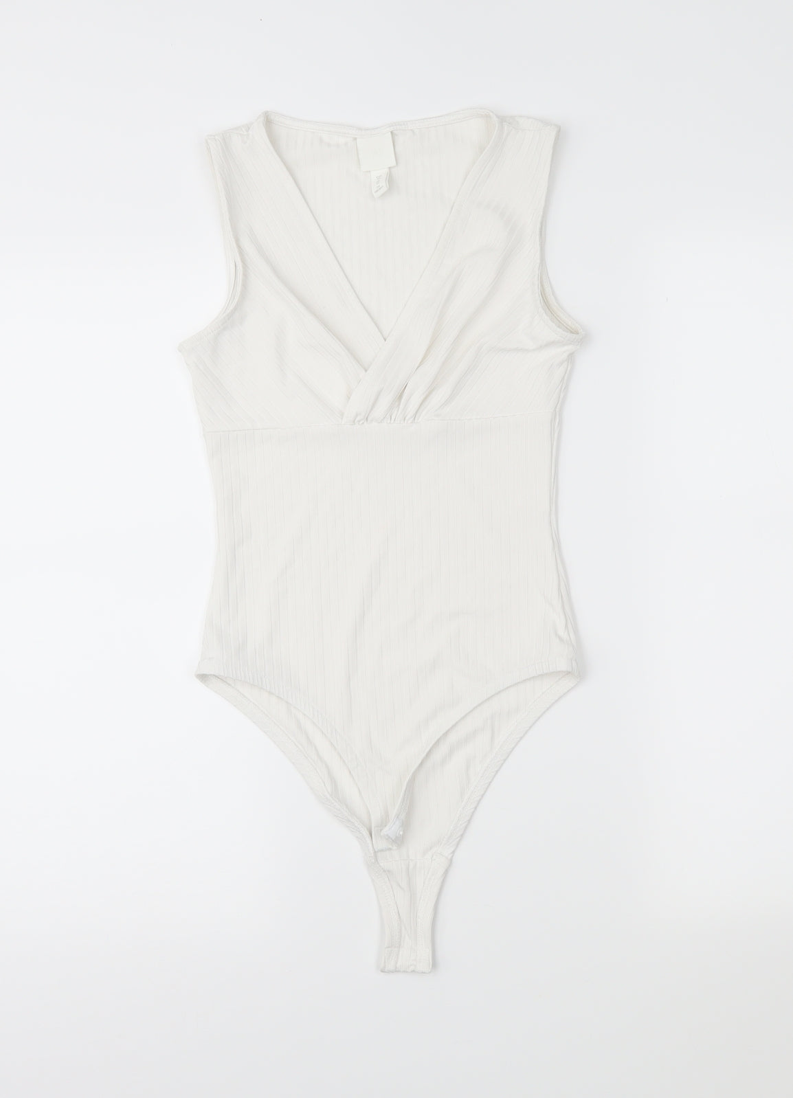 H&M Womens White   Bodysuit One-Piece Size XS