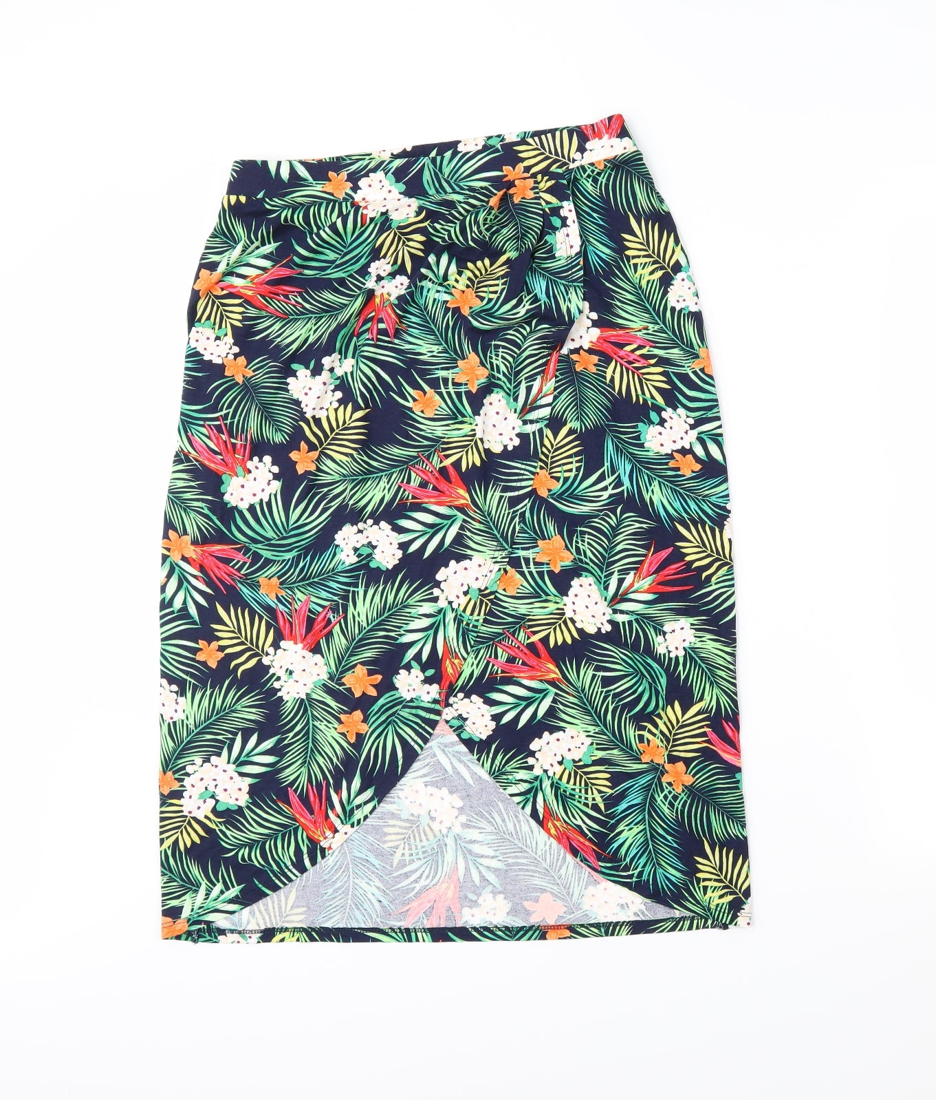 George Womens Green Floral  Wrap Skirt Size 12