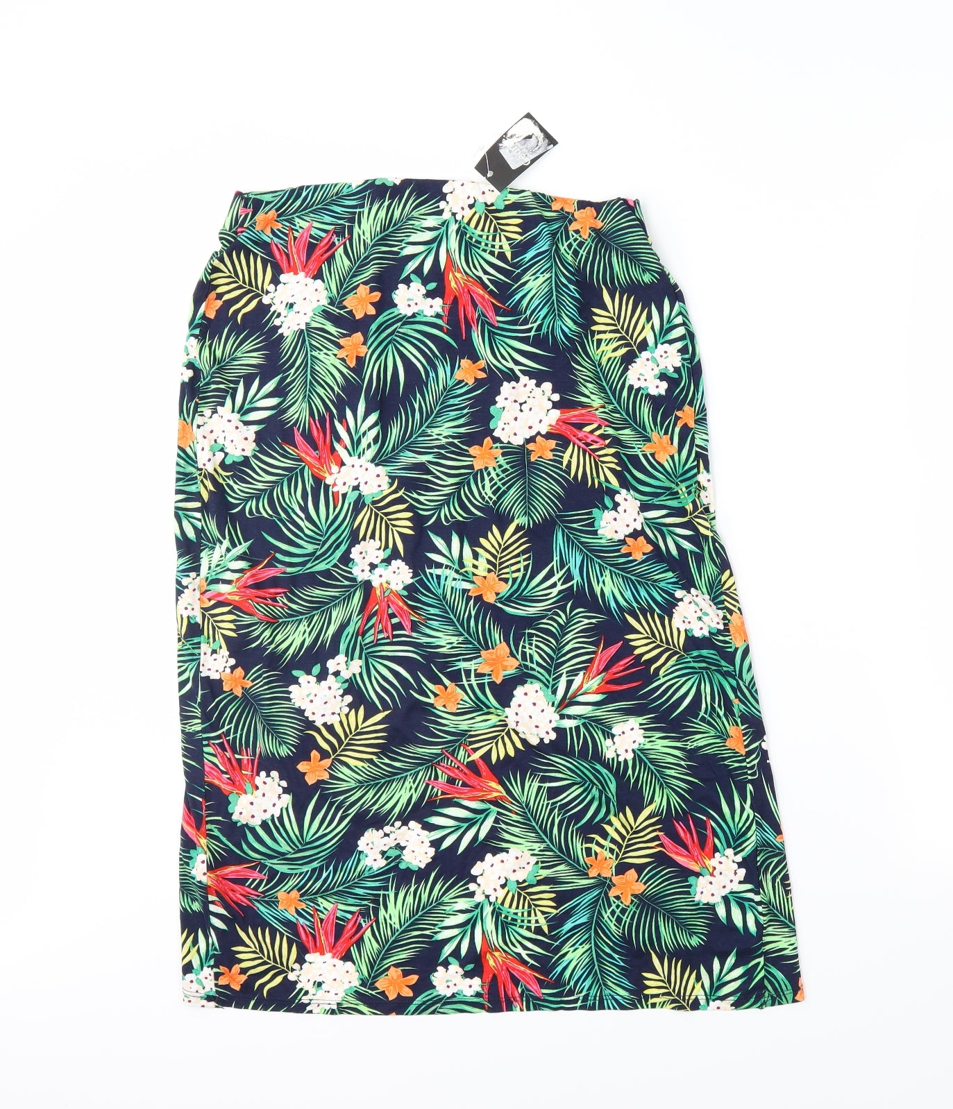 George Womens Green Floral  Wrap Skirt Size 12