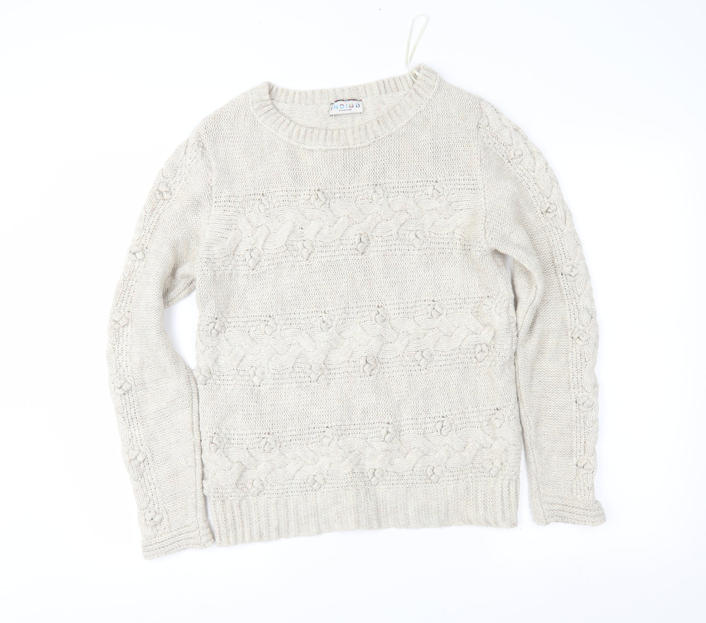 M&S Womens Beige   Pullover Jumper Size 14