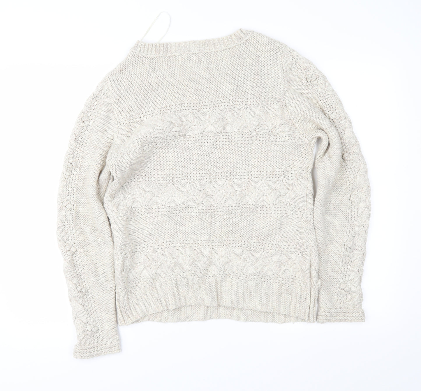 M&S Womens Beige   Pullover Jumper Size 14