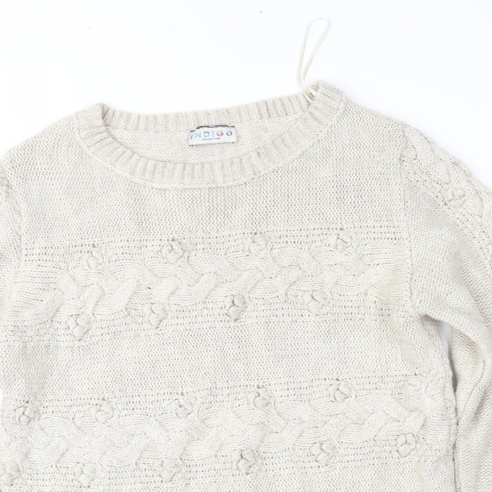 M&S Womens Beige   Pullover Jumper Size 14