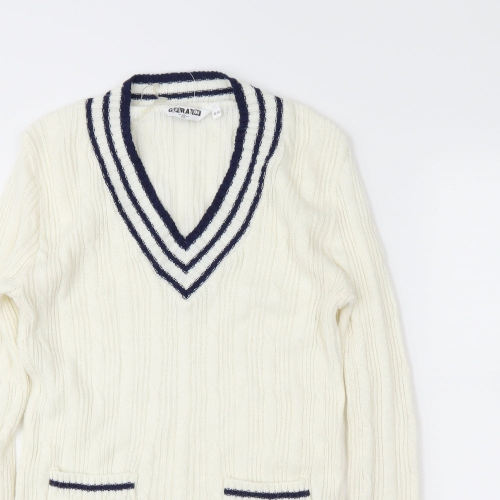 newlook Girls Ivory   Pullover Jumper Size 12-13 Years