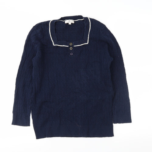 cc Womens Blue   Pullover Jumper Size M