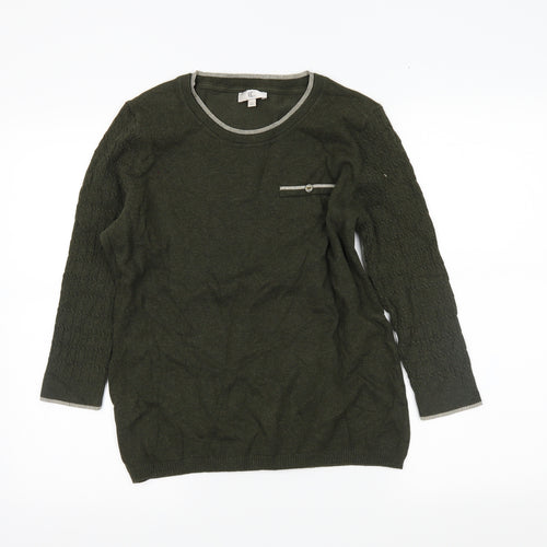 CC Womens Green   Tunic Jumper Size M