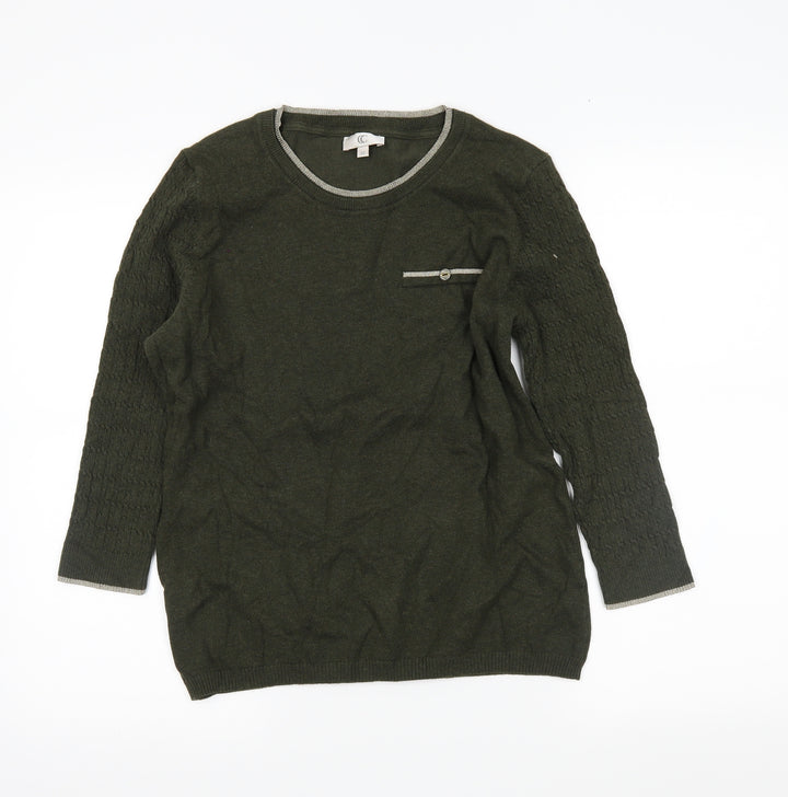 CC Womens Green   Tunic Jumper Size M