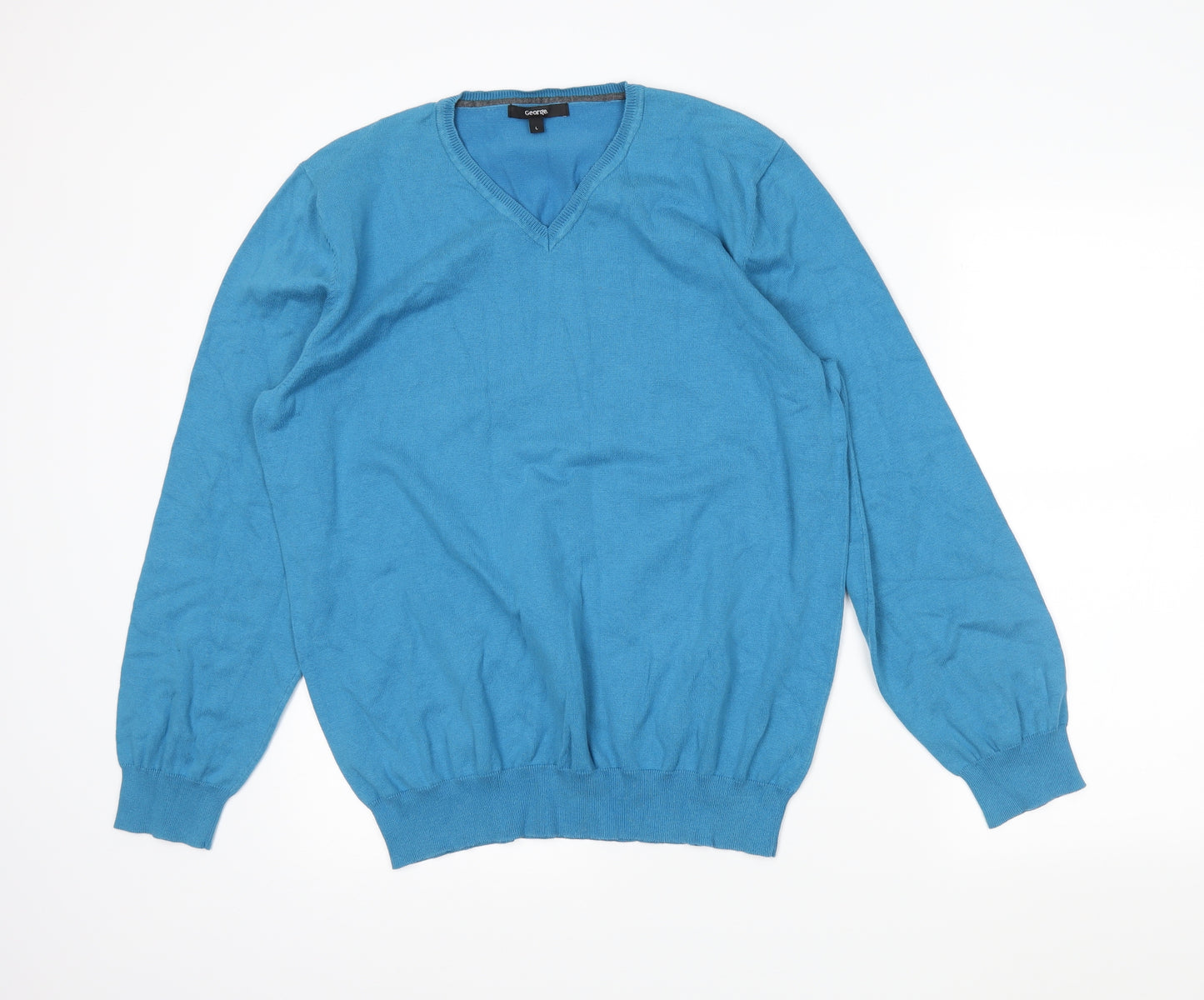 George Mens Blue   Pullover Jumper Size L