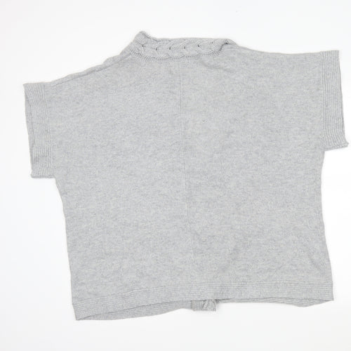 Ann Harvey Womens Grey   Wrap Jumper Size L