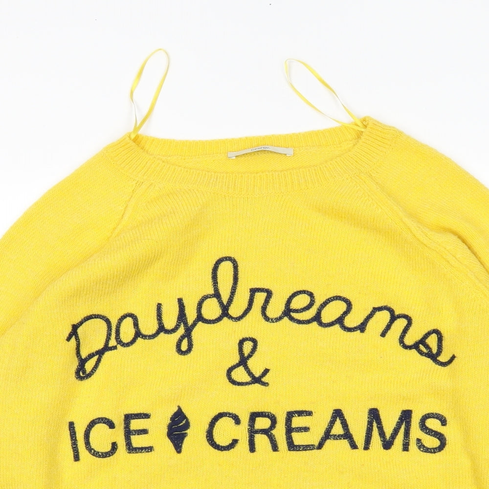 George Womens Yellow   Pullover Jumper Size 20