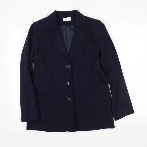 Agenda Womens Blue   Jacket Blazer Size 12