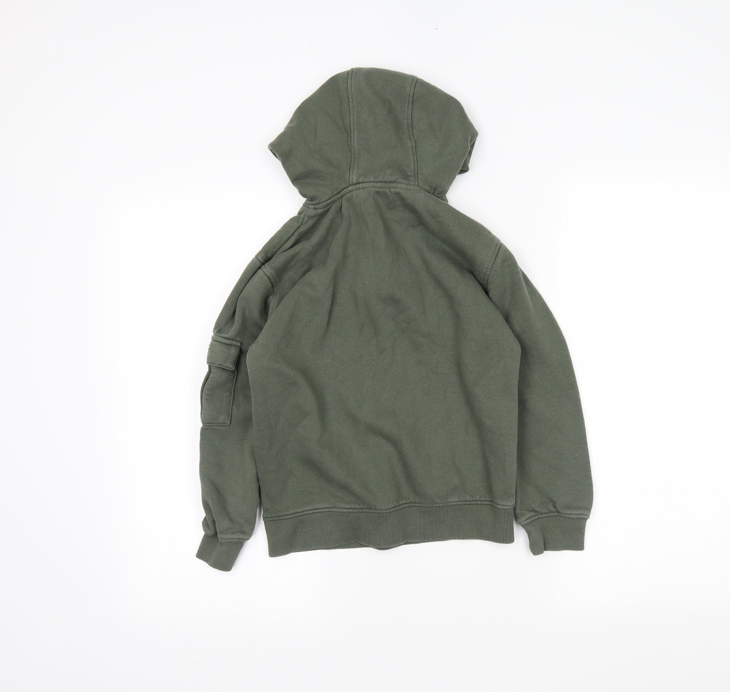 George Boys Green   Henley Hoodie Size 9-10 Years