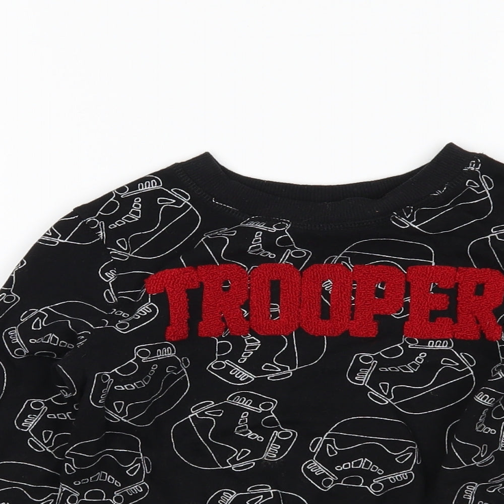 George Boys Black   Pullover Sweatshirt Size 3-4 Years  - Storm Trooper