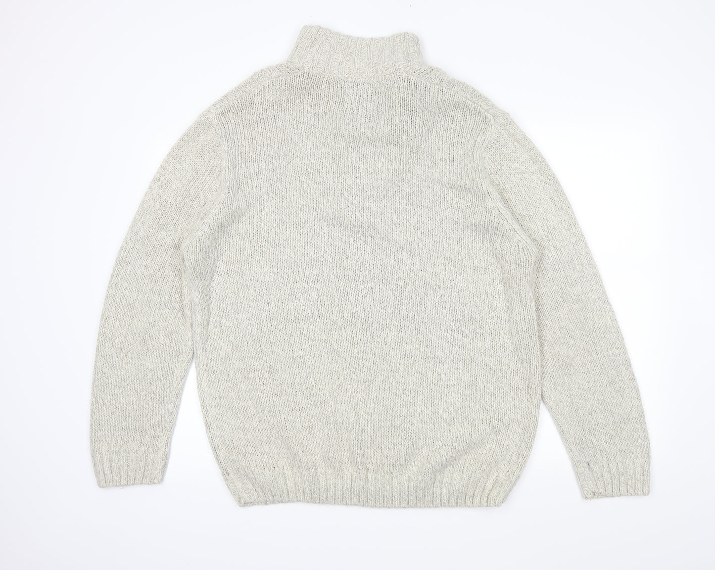 Easy Mens Beige   Henley Jumper Size XL