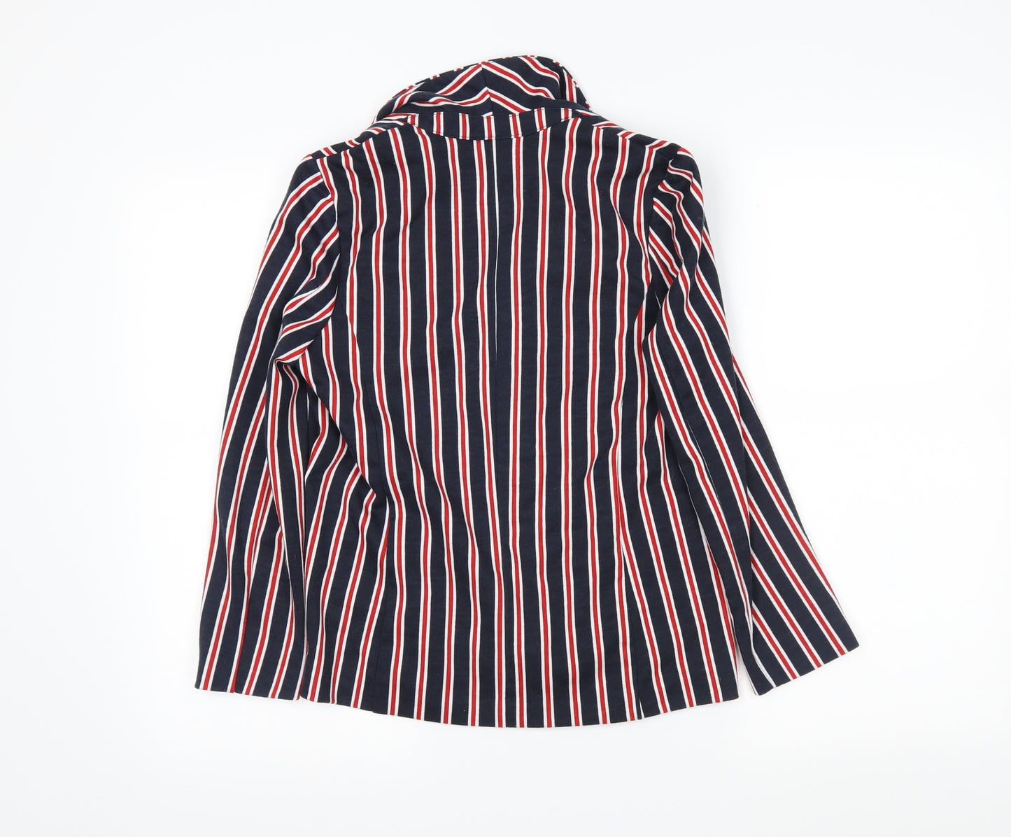 River Island Womens Blue Striped  Cardigan Jumper Size 8