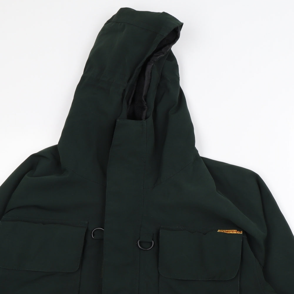 scierra Mens Green   Rain Coat Coat Size M