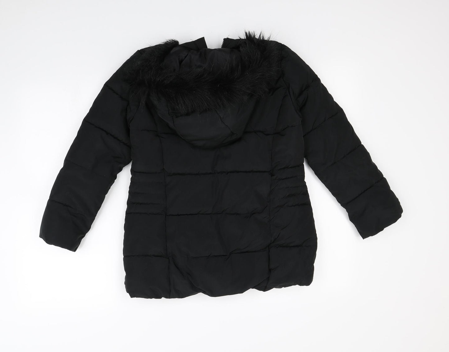 Impulse Womens Black   Rain Coat Coat Size 10