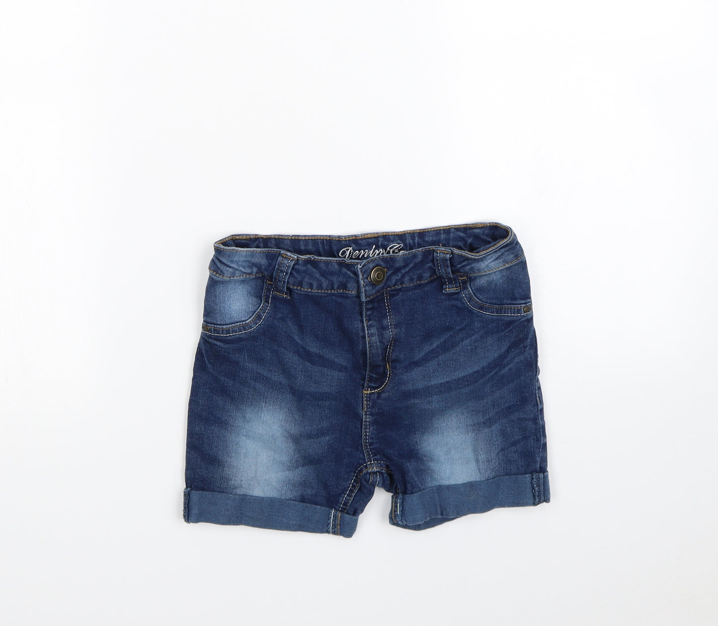 Denim & Co. Girls Blue   Cut-Off Shorts Size 9 Years