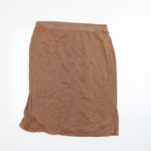 Michelle Hope Womens Brown   Straight & Pencil Skirt Size 18