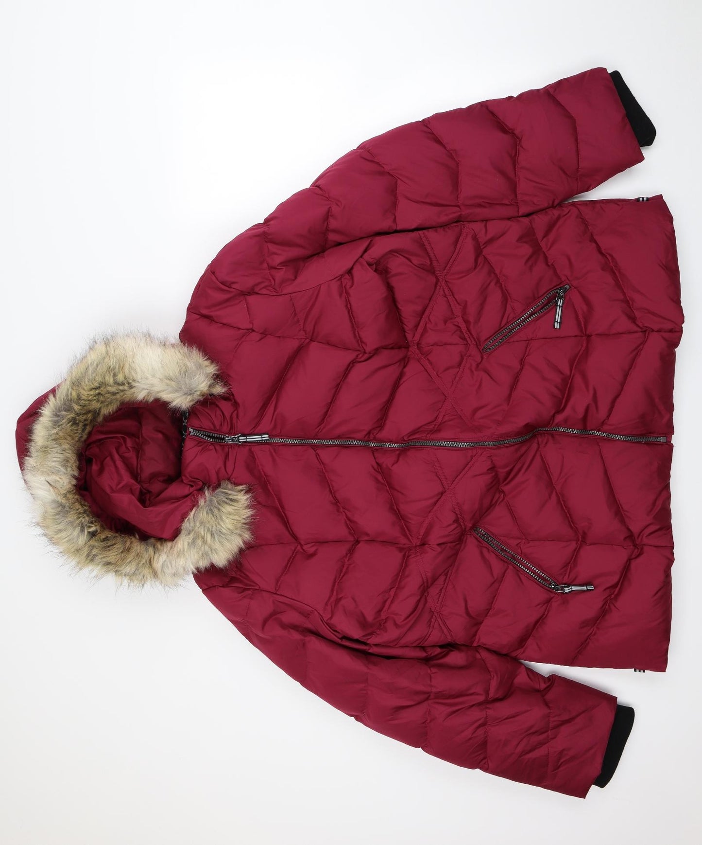 Centigrade Womens Purple   Rain Coat Coat Size 3XL