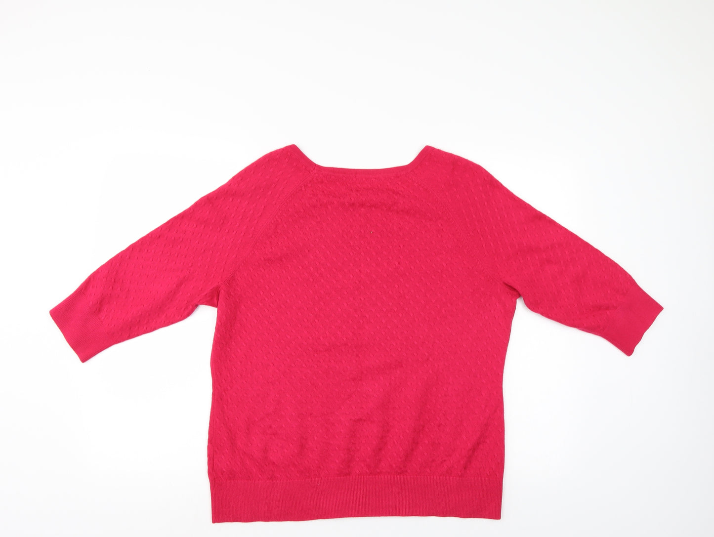 M&S Womens Red   Pullover Jumper Size 16