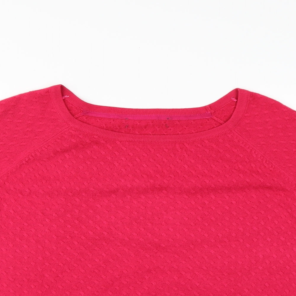 M&S Womens Red   Pullover Jumper Size 16