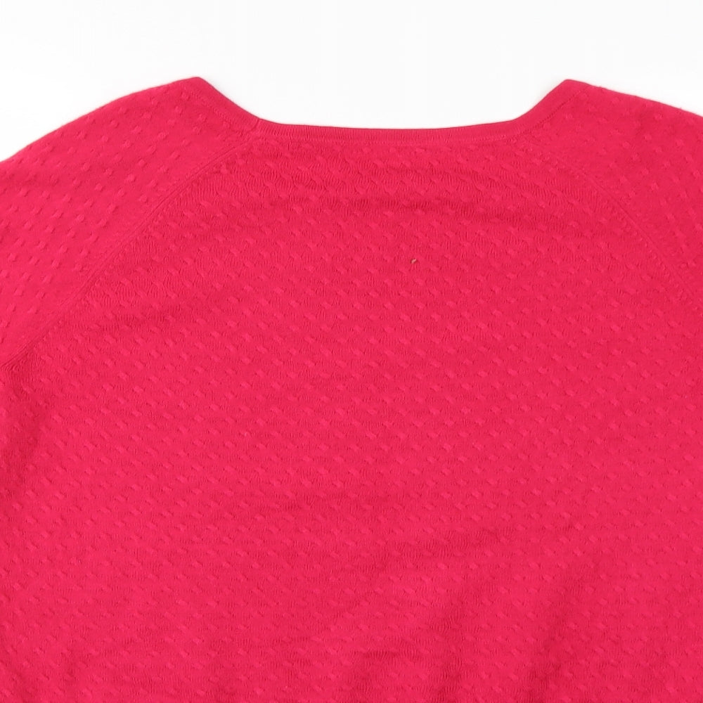 M&S Womens Red   Pullover Jumper Size 16
