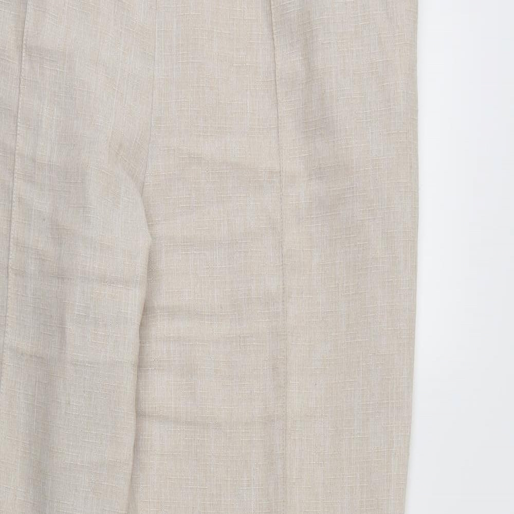 Marks and Spencer Womens Ivory   Trousers  Size 18 L27 in