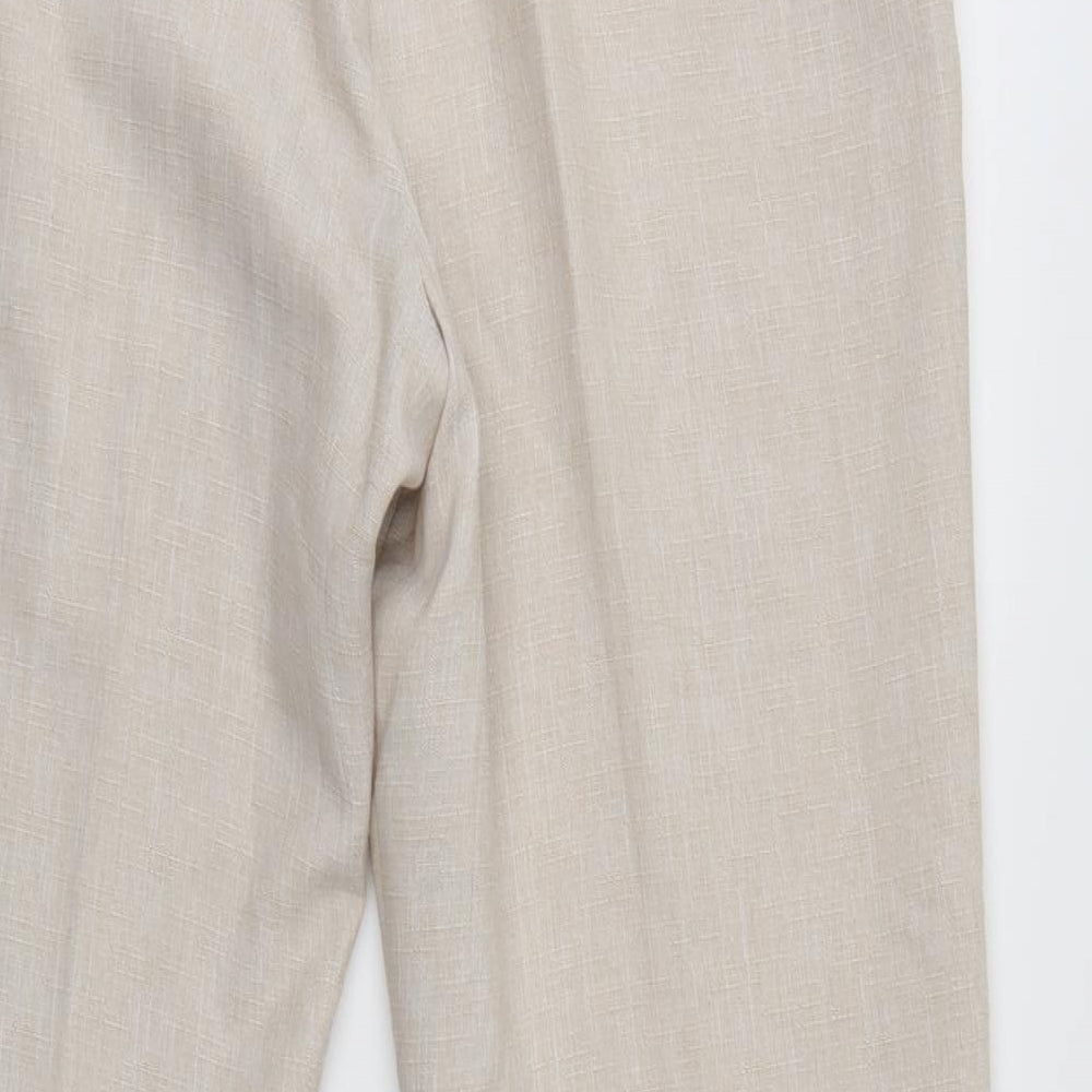 Marks and Spencer Womens Ivory   Trousers  Size 18 L27 in