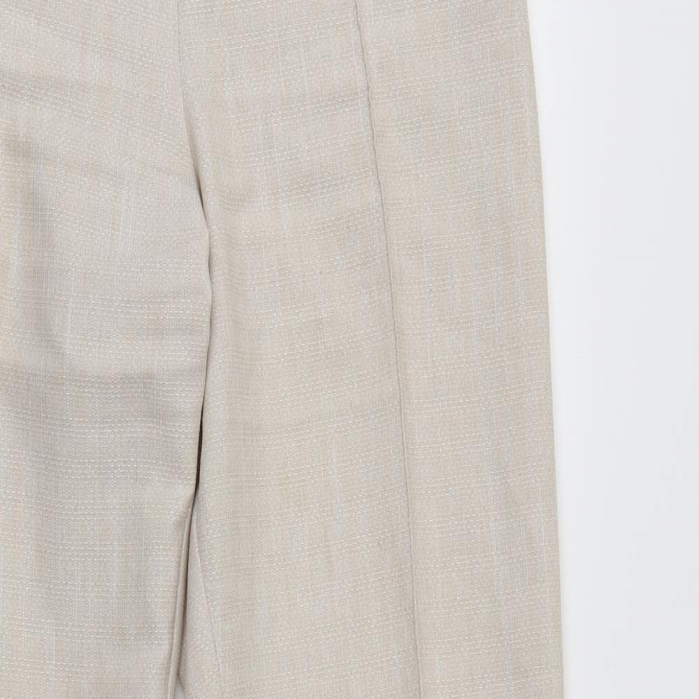 M&S Womens Ivory   Trousers  Size 14 L28 in