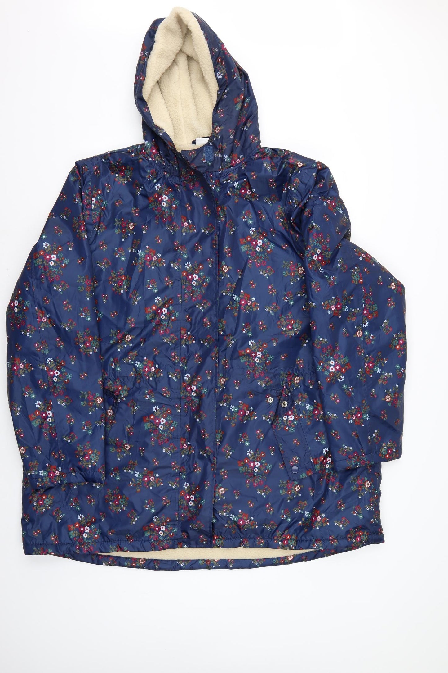 Cotton Traders Womens Multicoloured Floral  Rain Coat Coat Size 24
