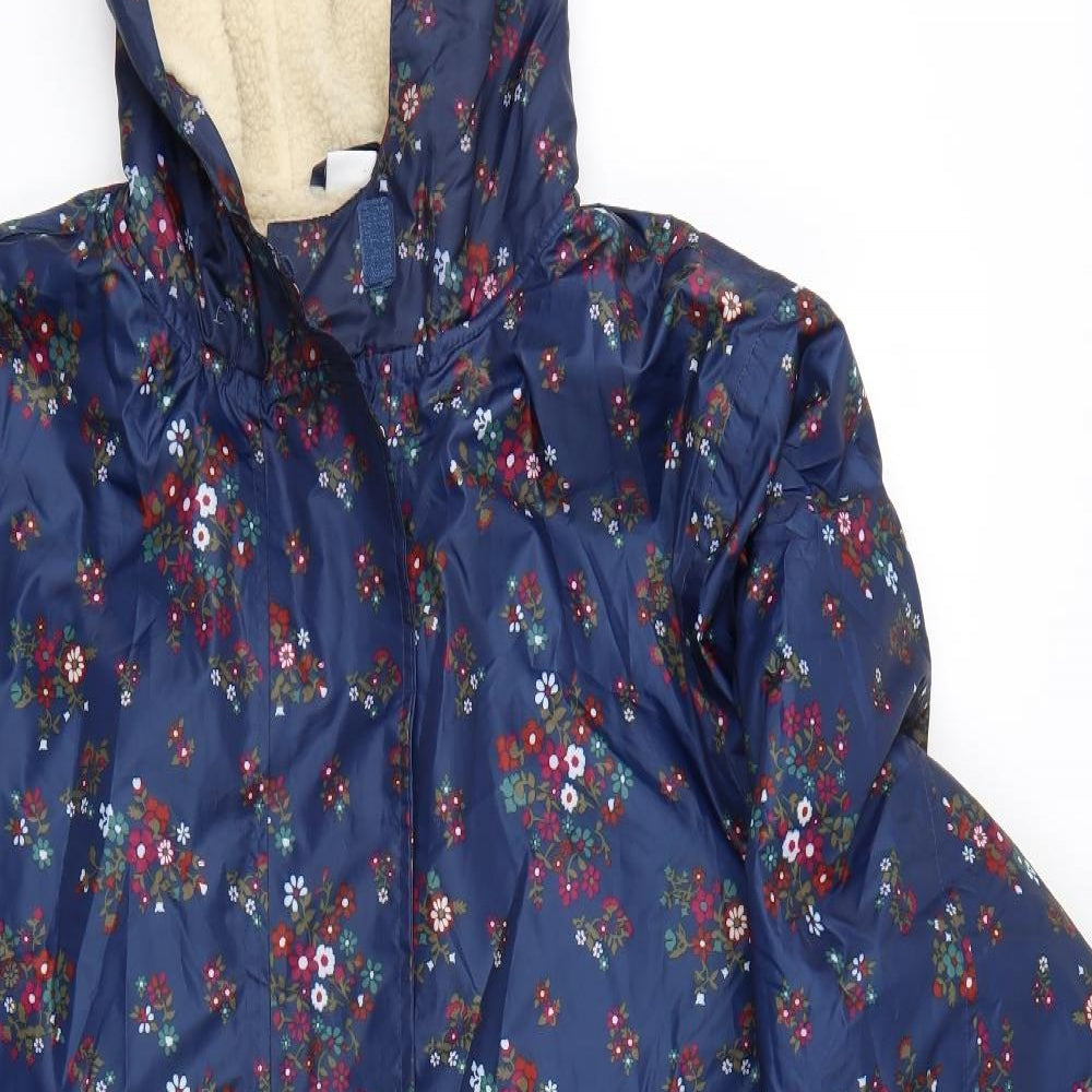 Cotton Traders Womens Multicoloured Floral  Rain Coat Coat Size 24
