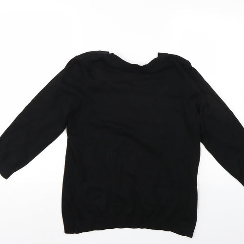 Laura Ashley Womens Black   Pullover Jumper Size 16