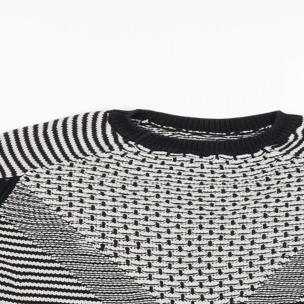 Topshop Womens Multicoloured Geometric  Pullover Jumper Size 8