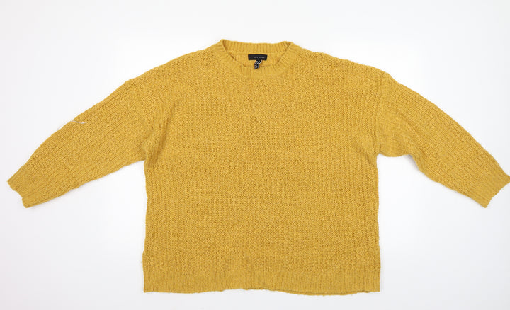 New Look Womens Yellow   Pullover Jumper Size M