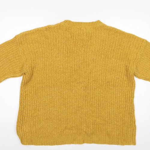 New Look Womens Yellow   Pullover Jumper Size M
