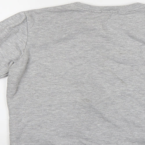 Boohoo men Mens Grey   Pullover Sweatshirt Size S