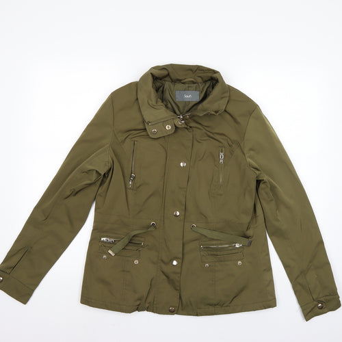 South Womens Green   Rain Coat Jacket Size 12