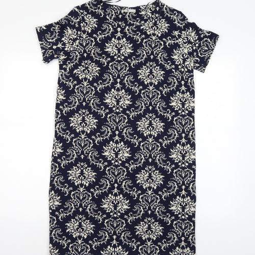 TU Womens Blue Floral  Pencil Dress  Size 10