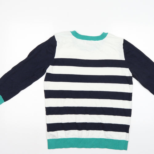 Gap Womens Multicoloured Striped  Pullover Jumper Size L
