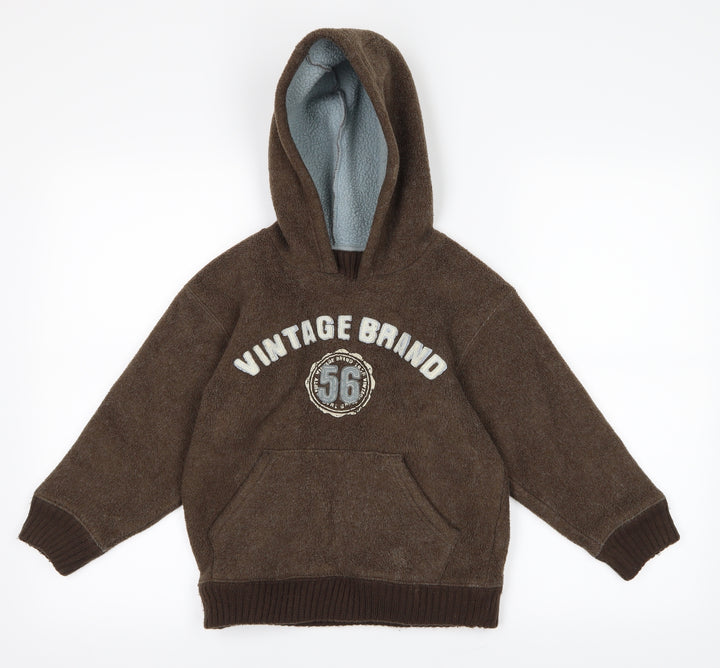 NEXT Boys Brown   Pullover Hoodie Size 9 Years  - Vintage Brand